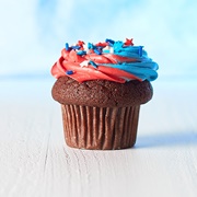 Noe Valley Bakery July 4th Chocolate Star Spangled Cupcake