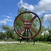 'Onaway Steers the World'