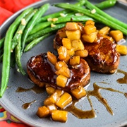 Caramel Apple Pork Medallions
