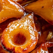 Pears Baked With Sugar, Rosewater and Cinnamon