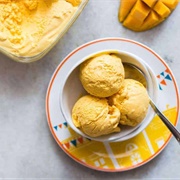 Mango Cheesecake Ice Cream