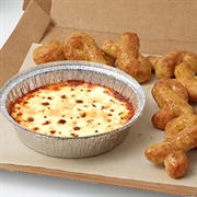 Cheesy Marinara Dip & Bread Twists