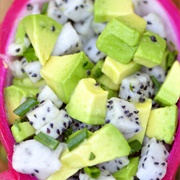 Avocado and Dragonfruit