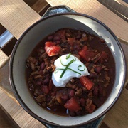 Chili Made With Chocolate