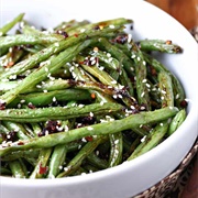 Sesame Roasted Green Vegetables