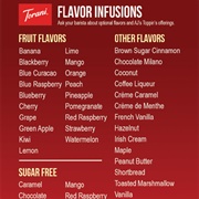 Torani Flavor Infusions (Partial List)