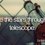 Watch the Stars Through Telescope