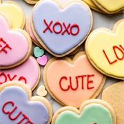 Cookie With Writing on It