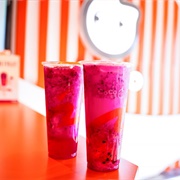 Dragonfruit Boba Tea