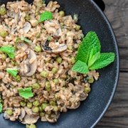 Farro Mushroom Risotto