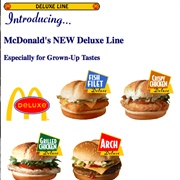 Mcdonald's Arch Deluxe