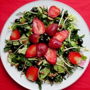 Lettuce Grapes and Strawberry Salad