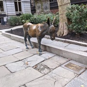 Democratic Donkey and Republican Footprints