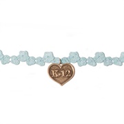 K-12 Blue Flower Choker