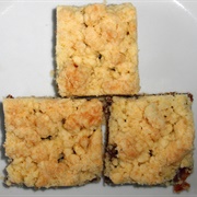 Vegan Apricot & Cranberry Squares With Crumble Topping