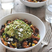 Bacon and Guacamole Burrito Bowl