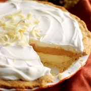 White Chocolate Pumpkin Cream Pie
