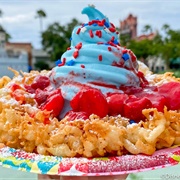 Epic Eats Fourth of July Funnel Cake