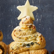 Spinach-Artichoke Christmas Tree Skewers