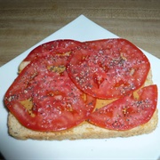 Peanut Butter and Tomato Toast