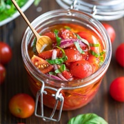 Marinated Baby Plum Tomatoes