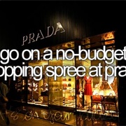 Go on a Non Budget Shopping Spree in Prada