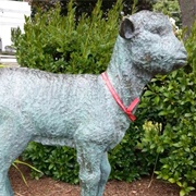 Mary Had a Little Lamb Statue
