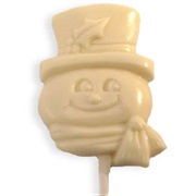 Krause's Homemade Candy White Chocolate Snowman Pop