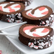 Peppermint Roll Cake Pops