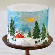 Alcoholic Painting Cake