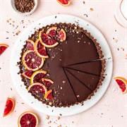 Chocolate & Blood Orange Tarts
