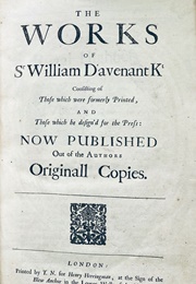 Collected Works (William D'Avenant)