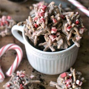 White Chocolate Peppermint Mocha Haystacks