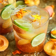 Apricot Gin and Tonic