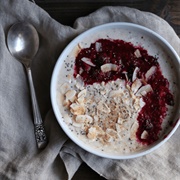 Overnight Oats With Berry Compote and House-Made Granola