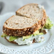 Tzatziki and Lettuce Sandwich