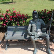 Dressed John Milton Statue