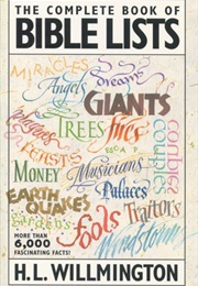 The Complete Book of Bible Lists (HL Wilmington)