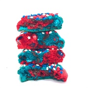 My Cookie Dealer Star Spangled Red, White & Blue Cookie