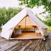 Spend the Night in a Glamping Tent