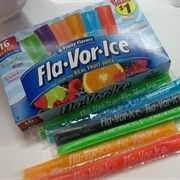 Frozen Flavor Ice Pops