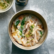 Chicken Juk With Scallion Sauce