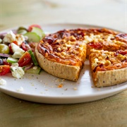 Mediterranean Pepper and Feta Quiche