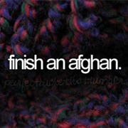 Finish an Afghan