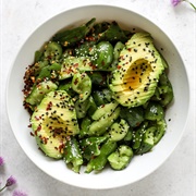 Sesame, Cucumber, and Avocado Salad