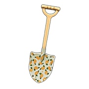 Printed-Design Shovel