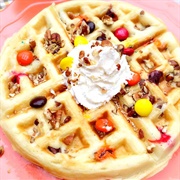 Waffle With Holiday M&M's (Waffle With Holiday Yum N' M's)
