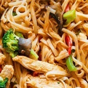 Chicken Stir Fry Rice Noodles