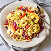 Prawn and Edamame Noodles