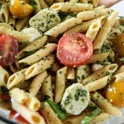Pesto Mozzarella Pasta Salad